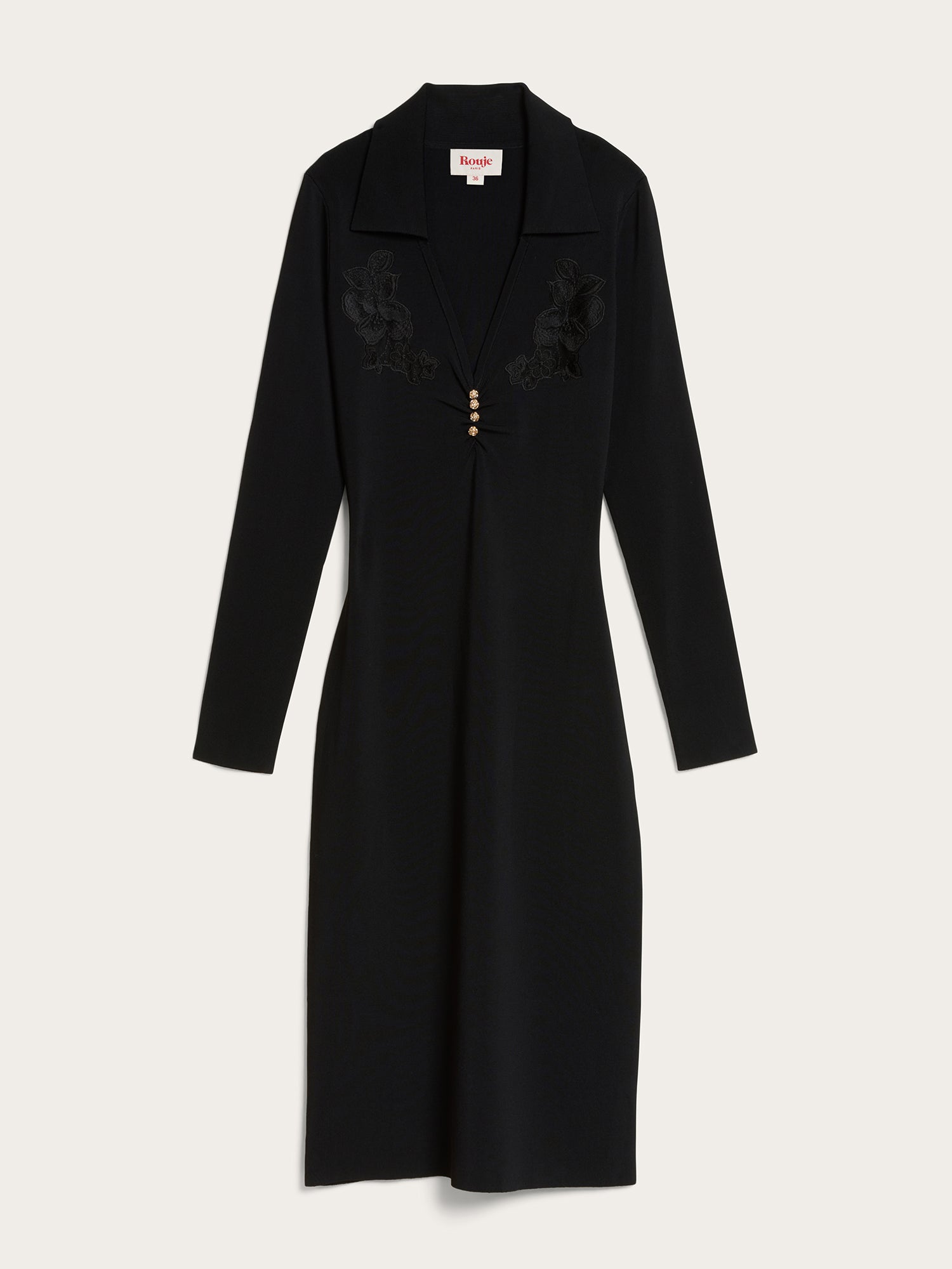 Robe LEONTINE - BRODERIE  NOIR