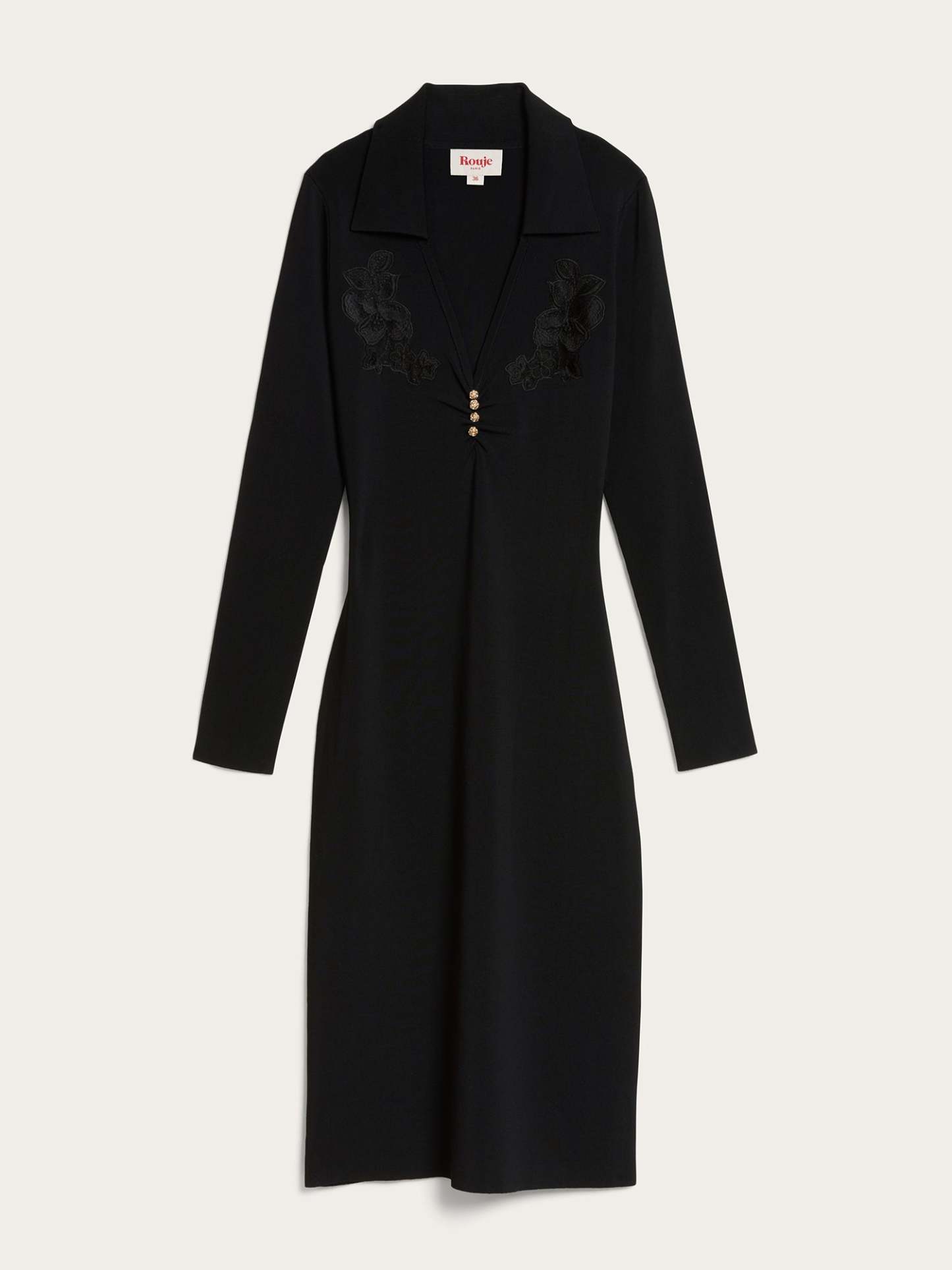 Robe LEONTINE - BRODERIE  NOIR