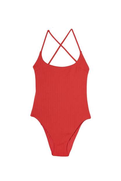 Maillot STELLA - Uni Rouge