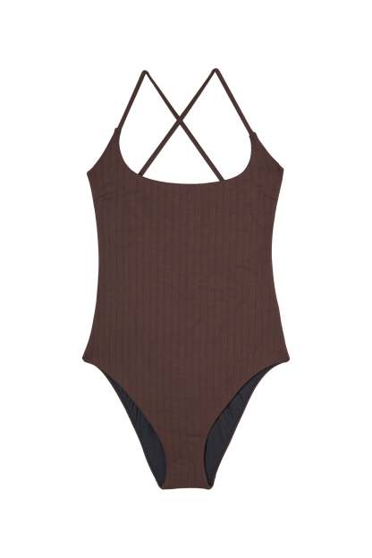 Maillot STELLA - Uni Chocolat