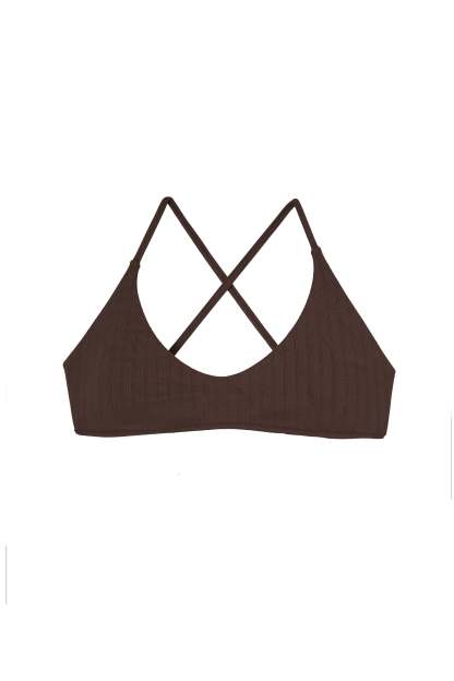 Haut de maillot DREW - Uni Chocolat