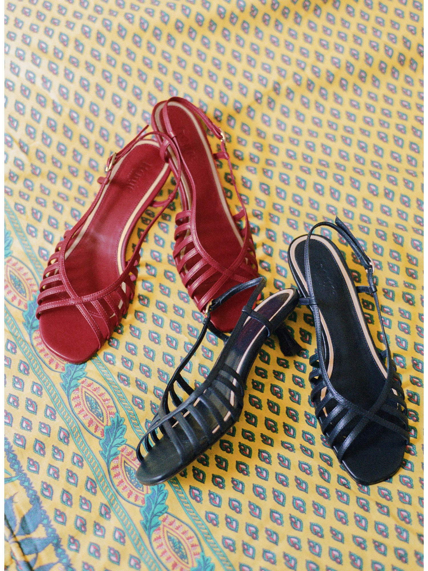 Sandales LOREN - Cuir Rouge