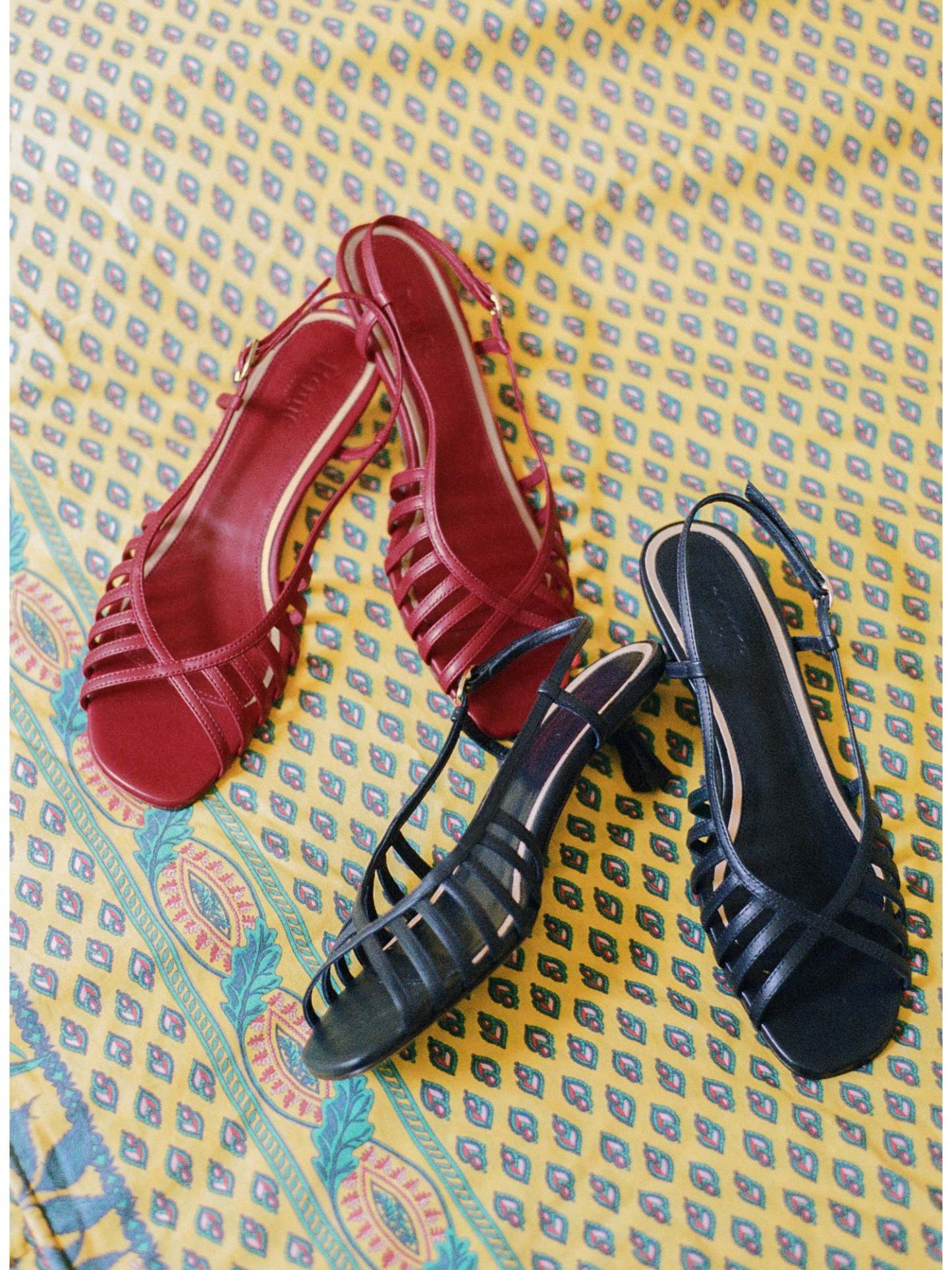 Sandales LOREN - Cuir Rouge