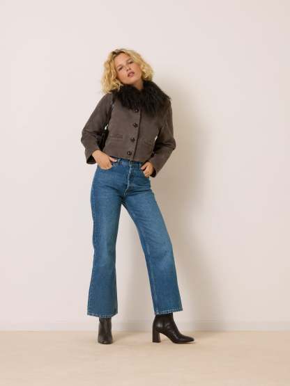 Veste LYS - SUEDE TAUPE