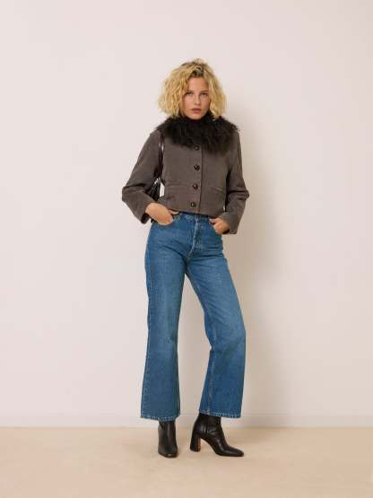 Veste LYS - SUEDE TAUPE
