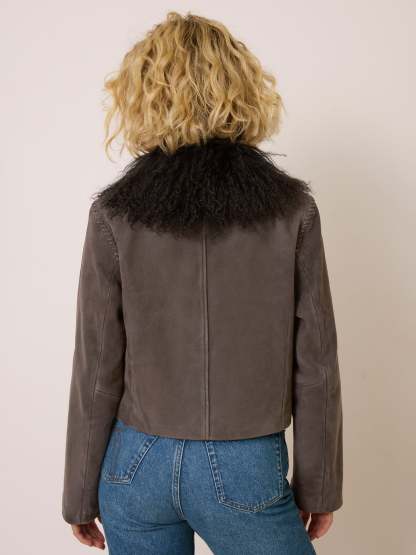 Veste LYS - SUEDE TAUPE