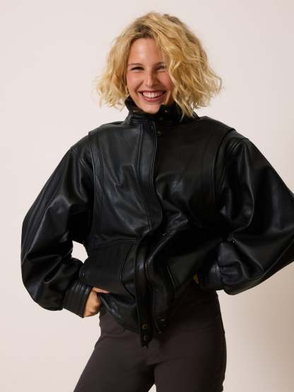 Veste ROMEO - Cuir Noir