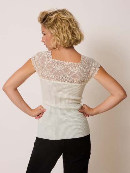 Top MALLA - Uni Ecru