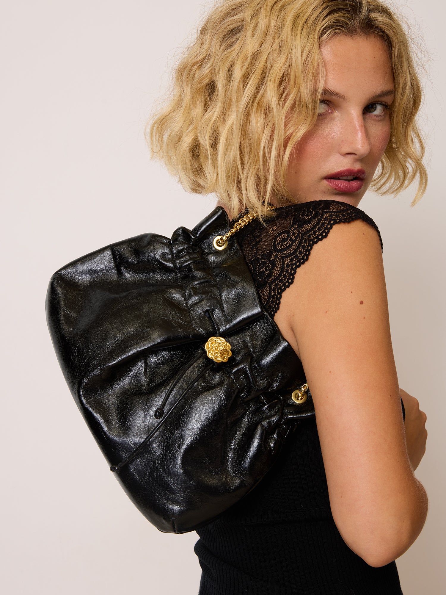 Sac ANISETTE - CUIRVIEILLI NOIR