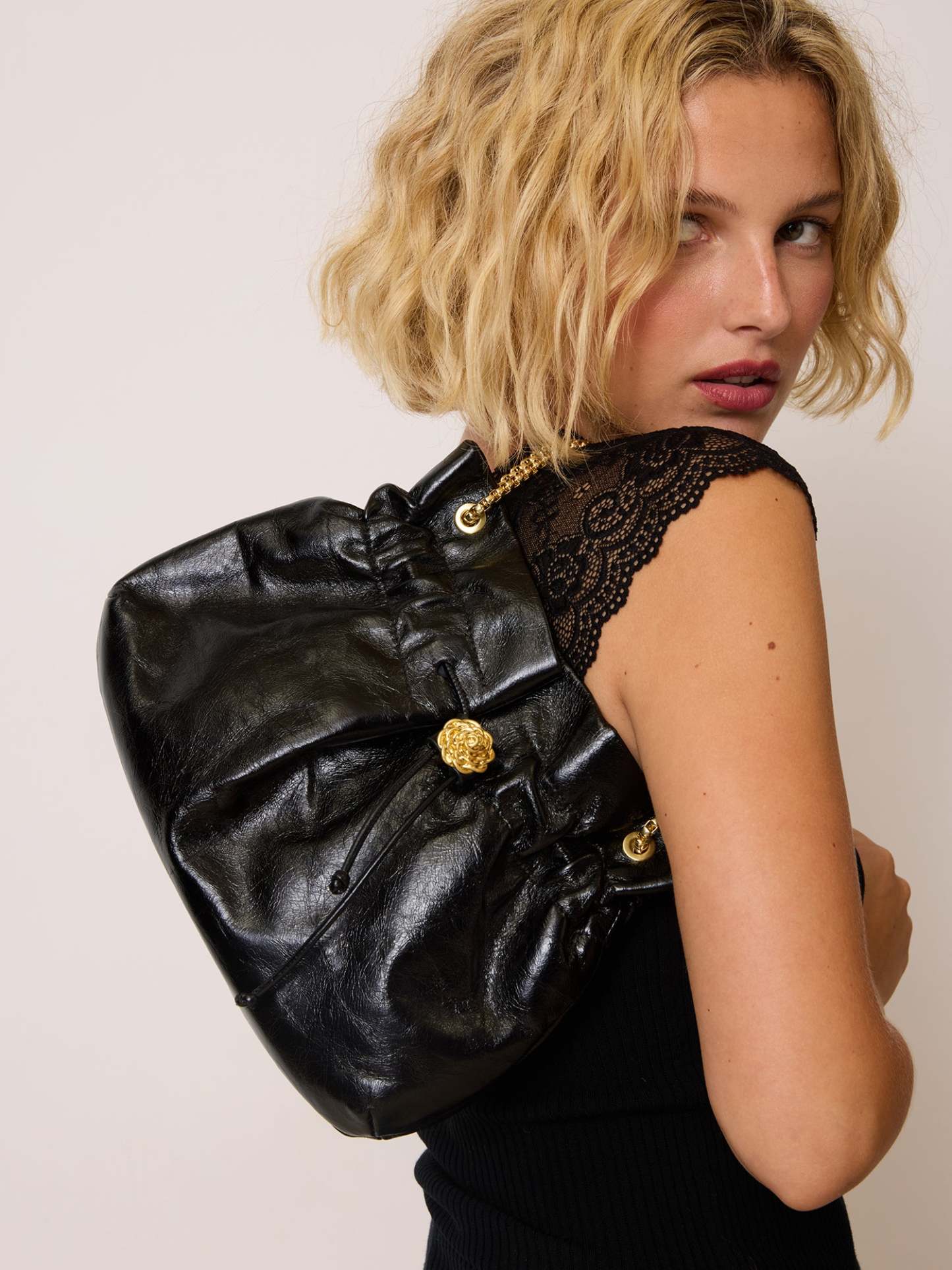 Sac ANISETTE - CUIRVIEILLI NOIR