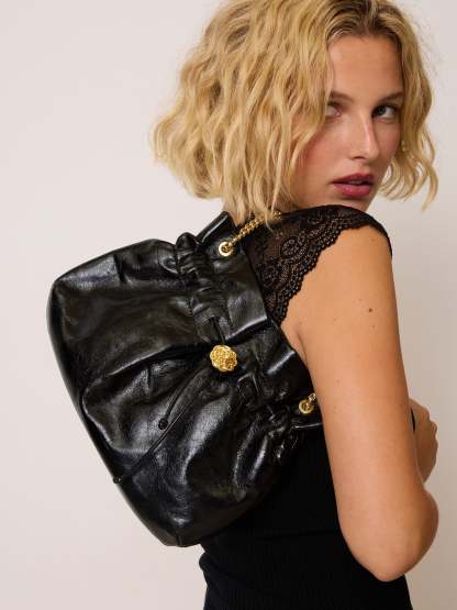 Sac ANISETTE - CUIRVIEILLI NOIR