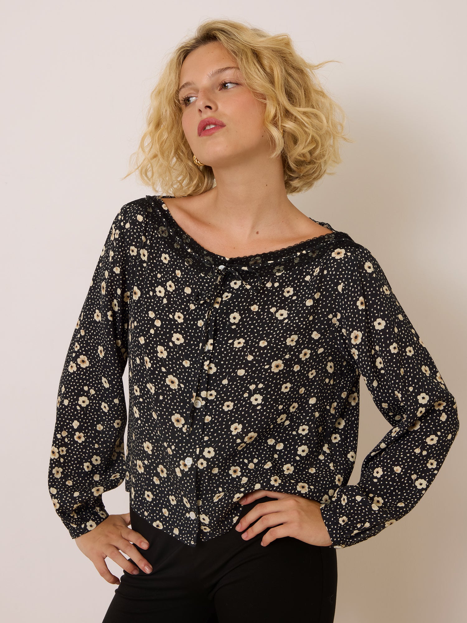 Blouse MAXIMIN - FLEURSDENUIT NOIR