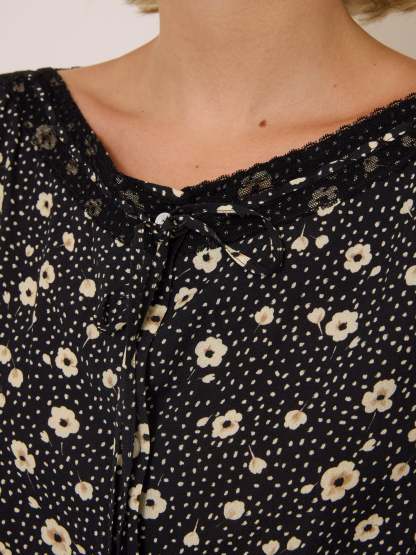 Blouse MAXIMIN - FLEURSDENUIT NOIR