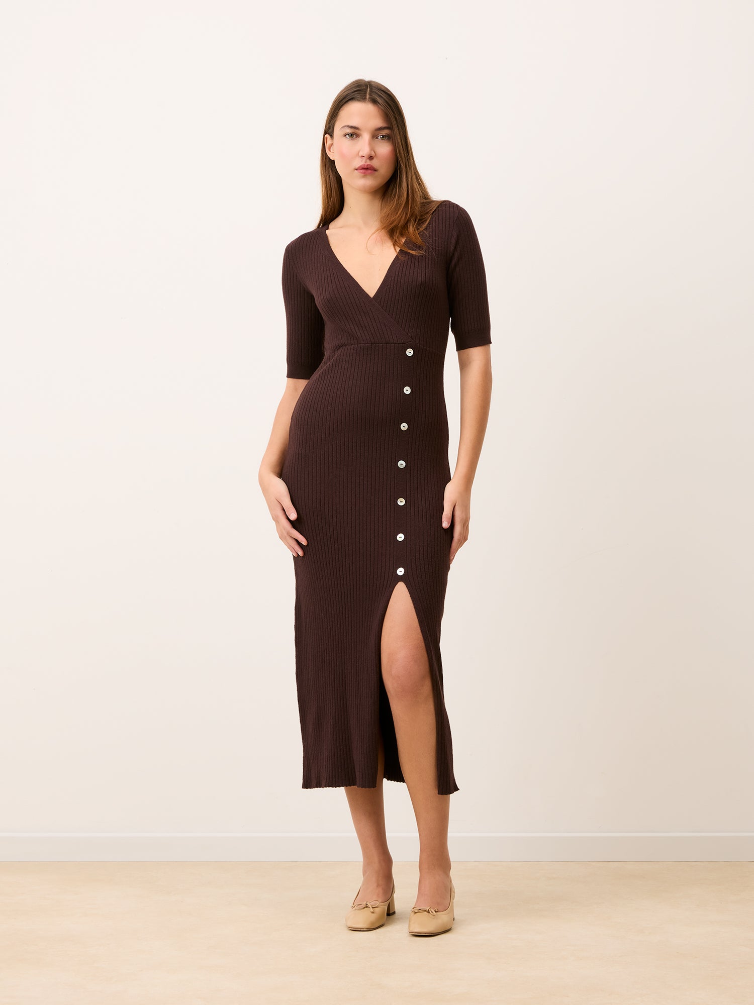 Robe MILA - Uni Chocolat