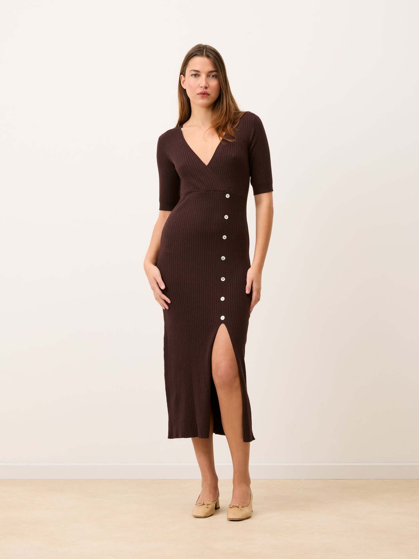 Robe MILA - Uni Chocolat