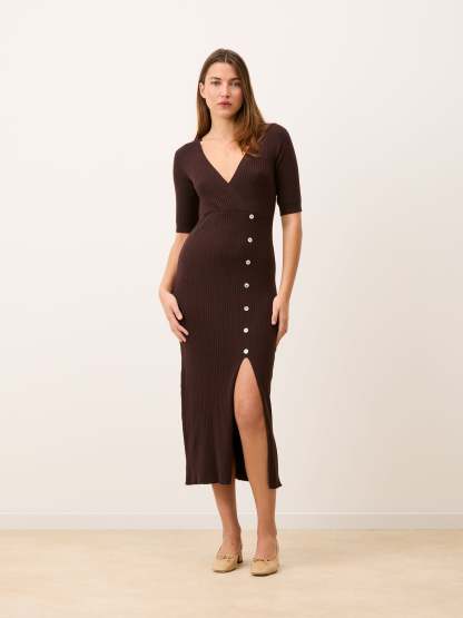 Robe MILA - Uni Chocolat