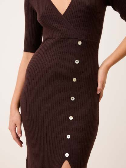 Robe MILA - Uni Chocolat