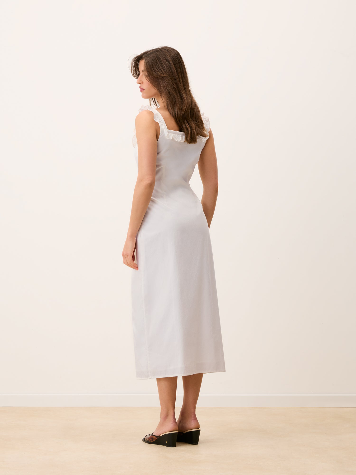 Robe MONIQUE - Uni Blanc