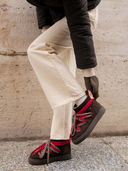 Bottines MONTAMOUR - SUEDE DARKBROWN
