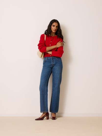 Cardigan NATHALIE - Uni Rouge