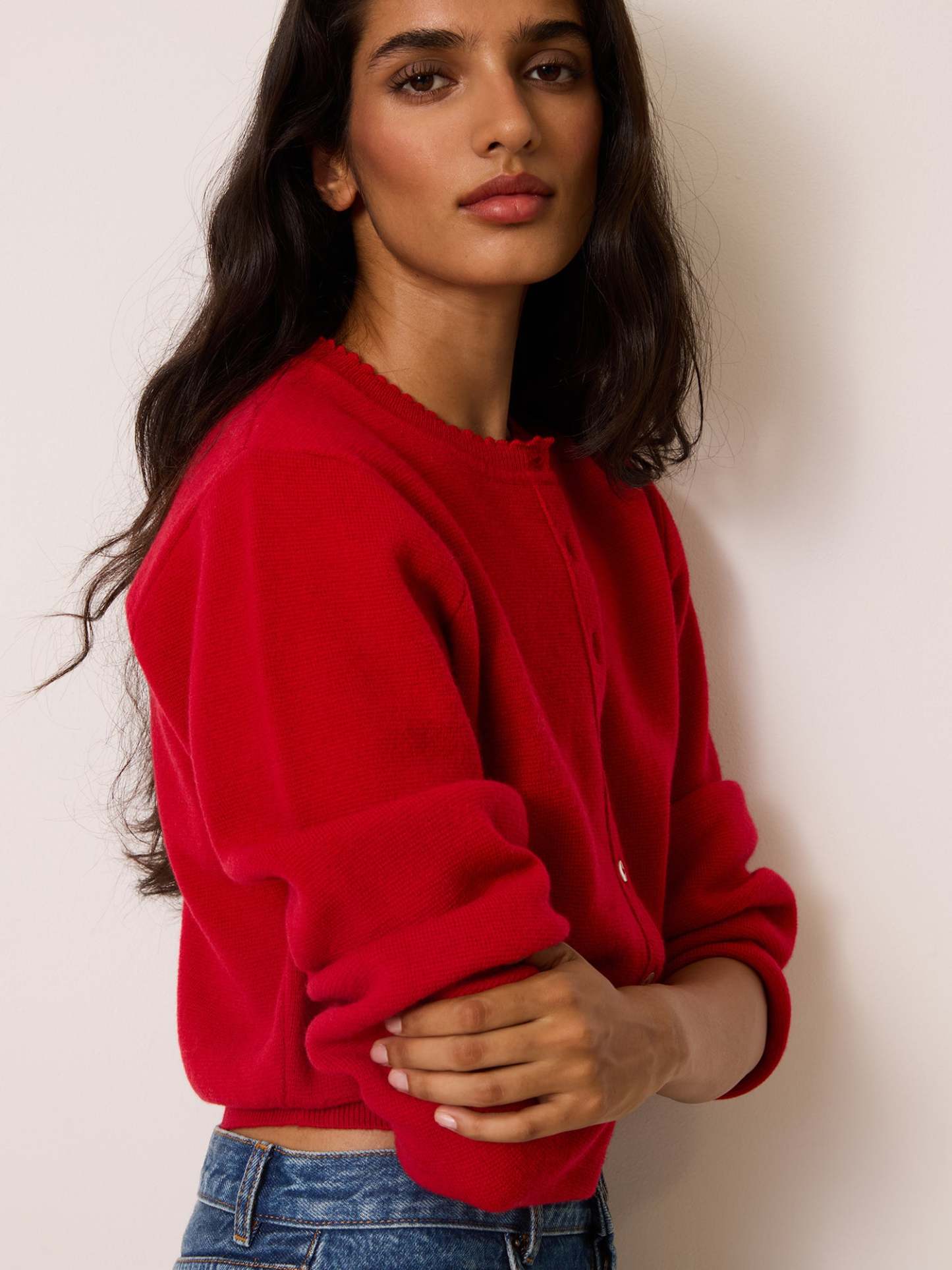 Cardigan NATHALIE - Uni Rouge