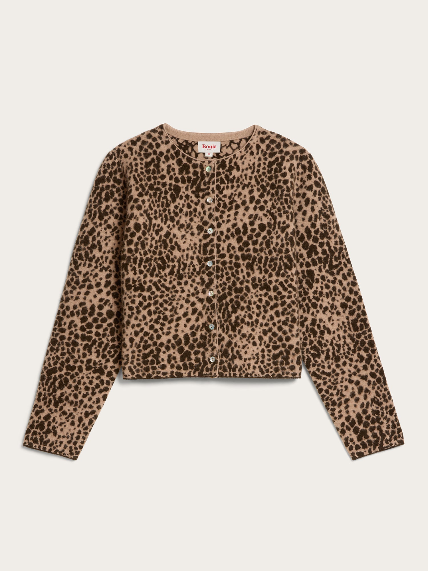 Cardigan NATHOU - JACQUARD LEOPARD
