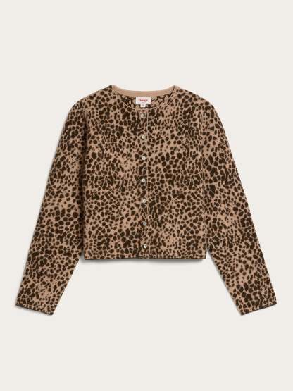 Cardigan NATHOU - JACQUARD LEOPARD