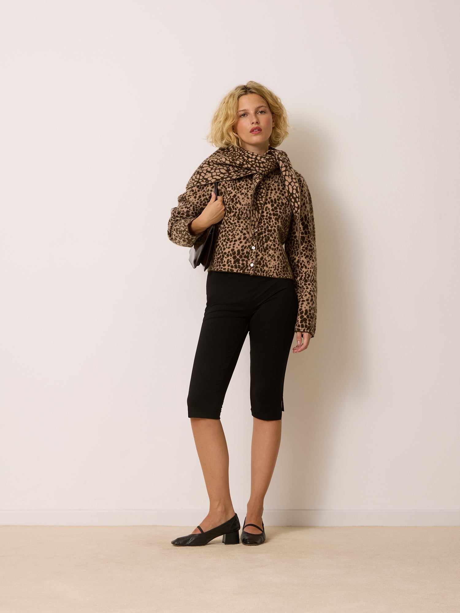Cardigan NATHOU - JACQUARD LEOPARD