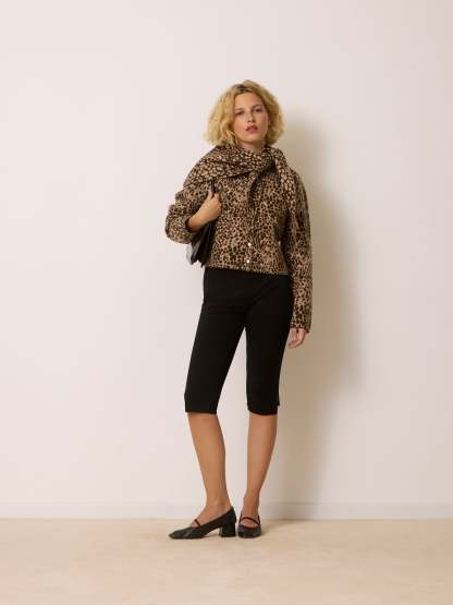 Cardigan NATHOU - JACQUARD LEOPARD