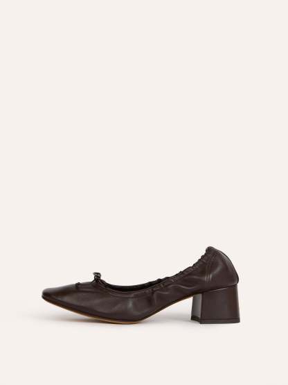 Ballerines NICOISE - CUIR CACAO