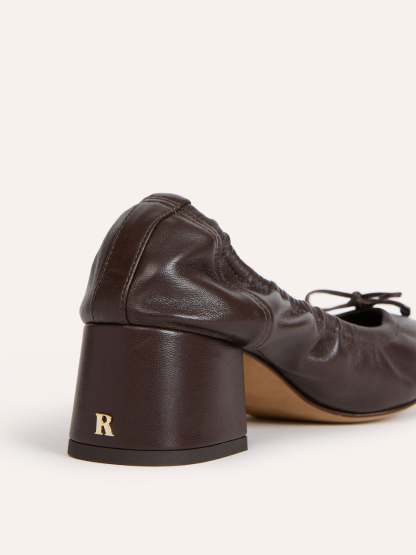 Ballerines NICOISE - CUIR CACAO
