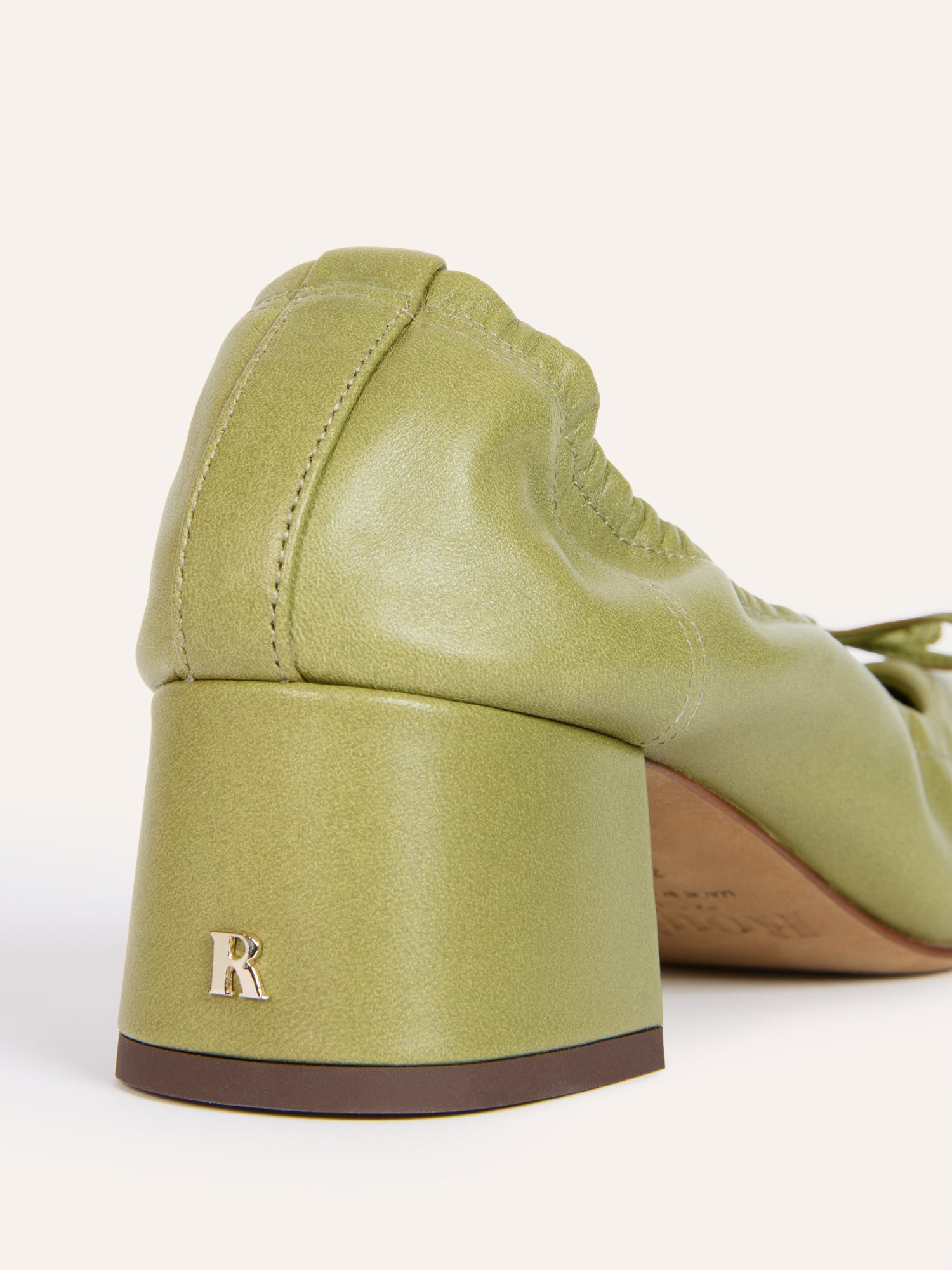 Ballerines NICOISE - CUIR OLIVE