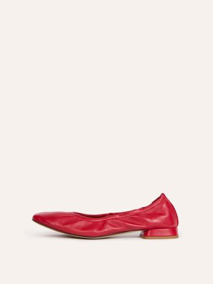 Ballerines NINA - Cuir Rouge