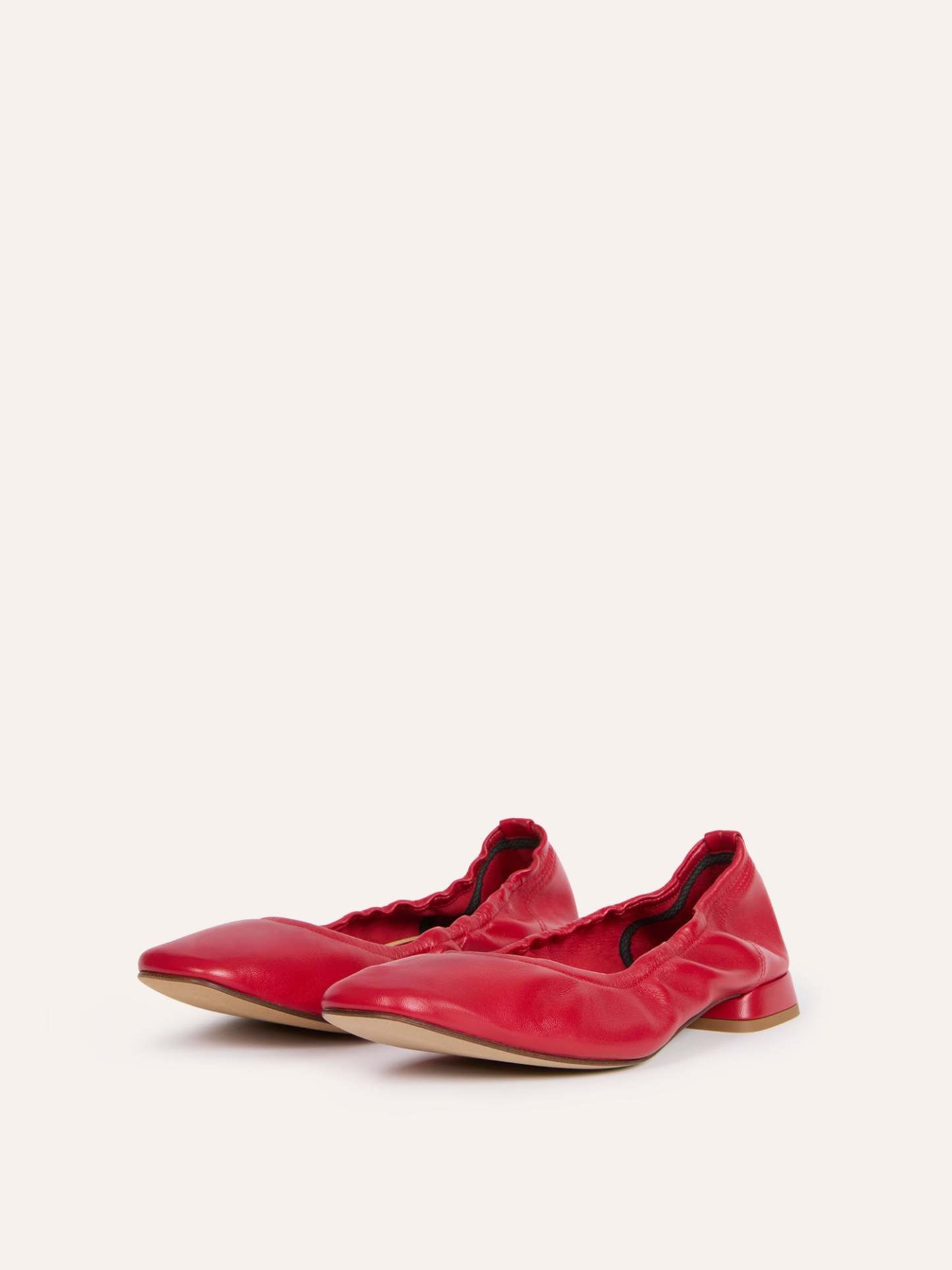 Ballerines NINA - Cuir Rouge
