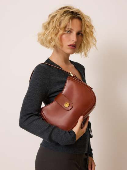 Sac GALA - Cuir Caramel