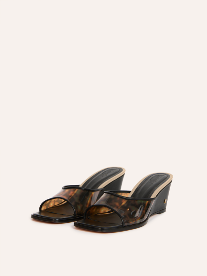 Mules NATTY - Tortoise Noir