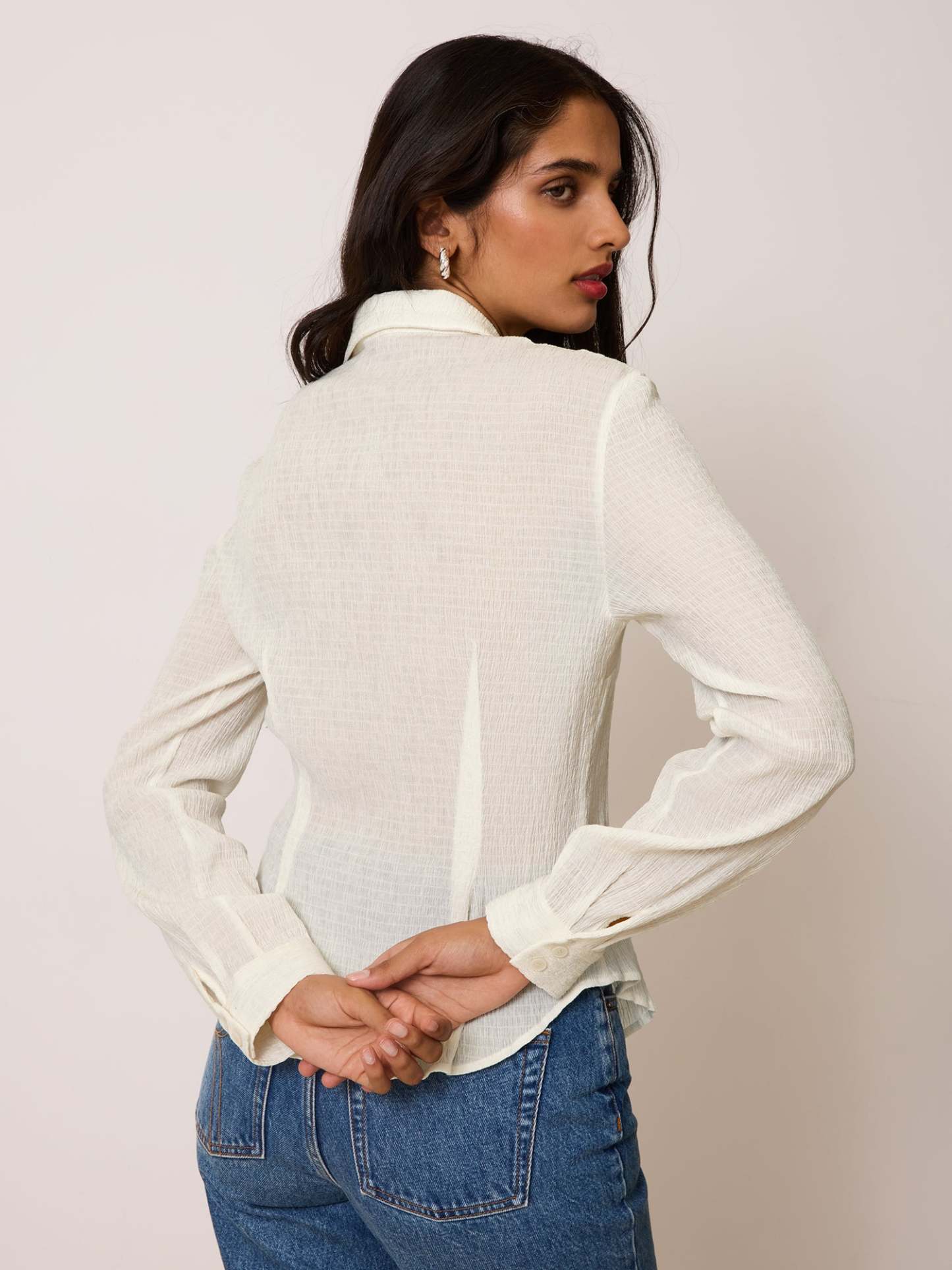Chemise PALMYRA - CRINKLE BLANC