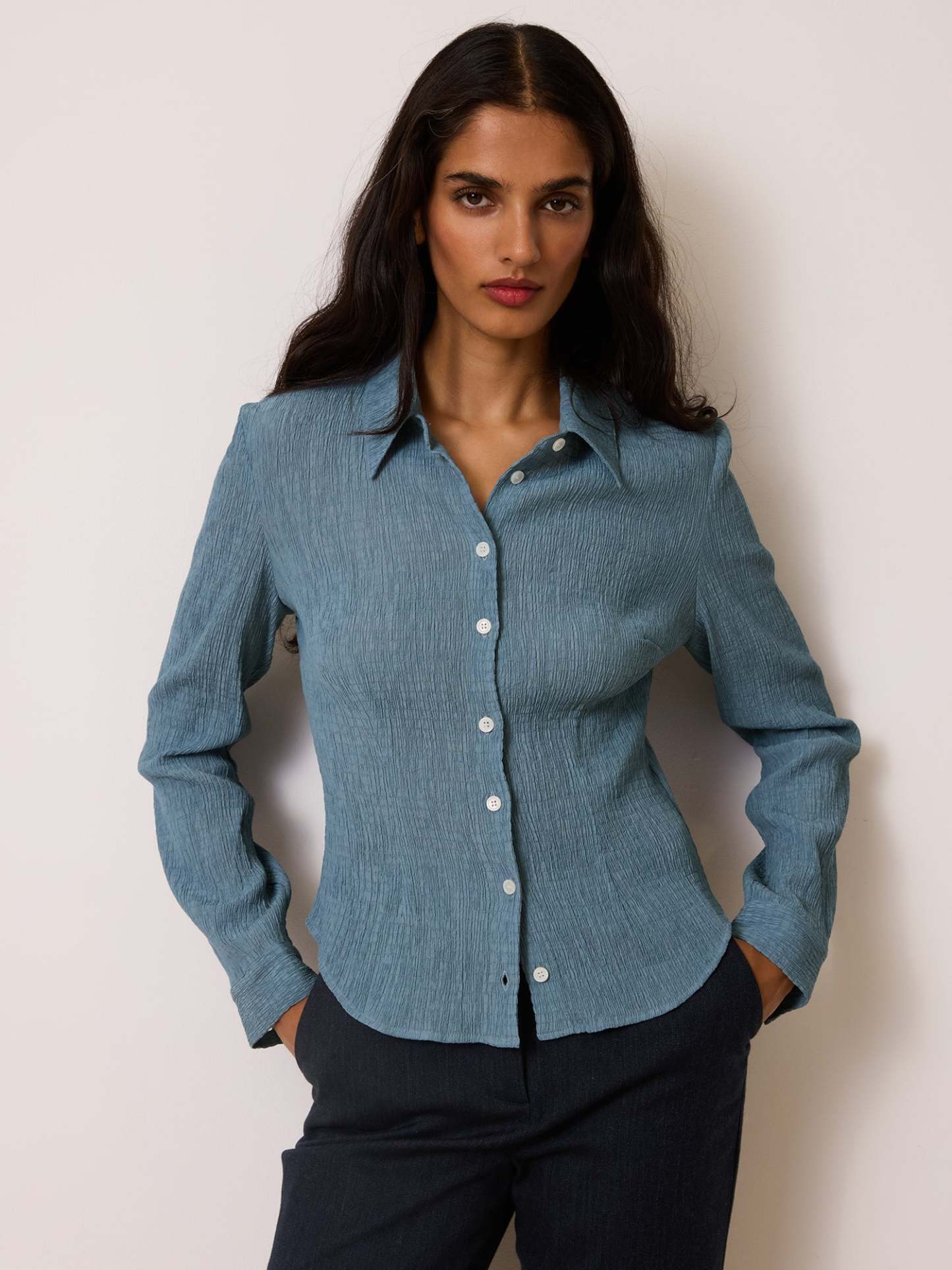 Chemise PALMYRA - CRINKLE DENIM