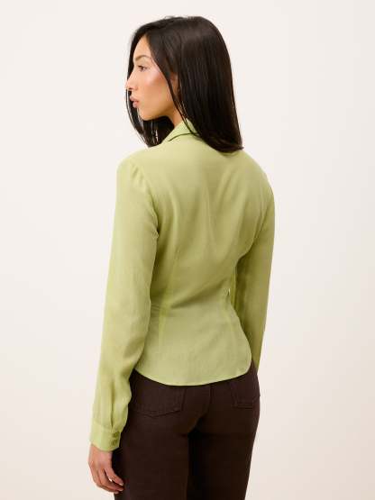 Chemise PALMYRA - MOUSSELINECRINKLE PISTACHE