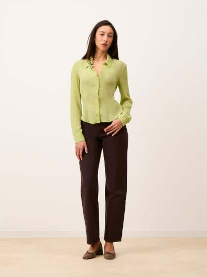 Chemise PALMYRA - MOUSSELINECRINKLE PISTACHE