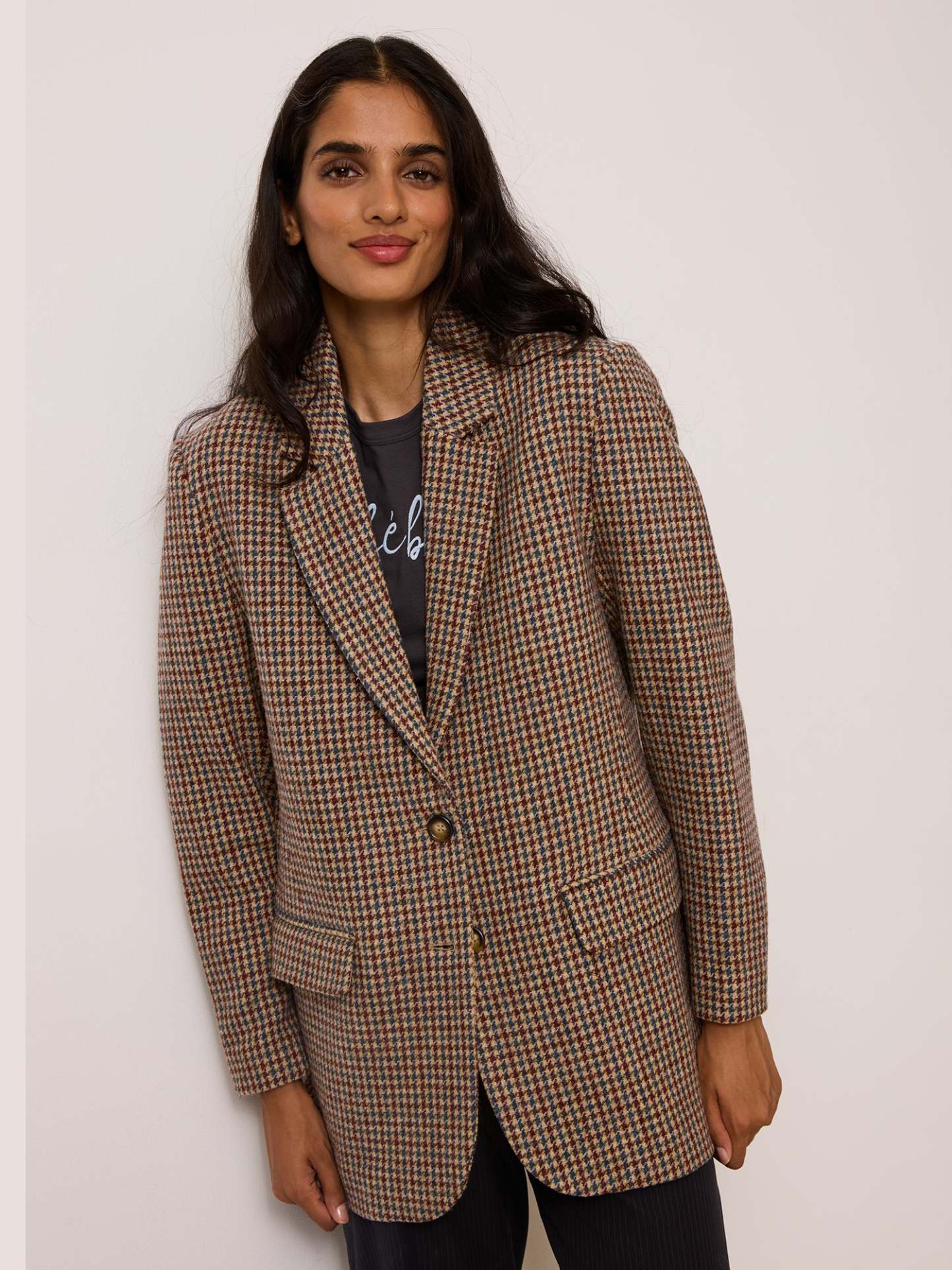 Veste JACQUES - Pied De Poule Moutarde