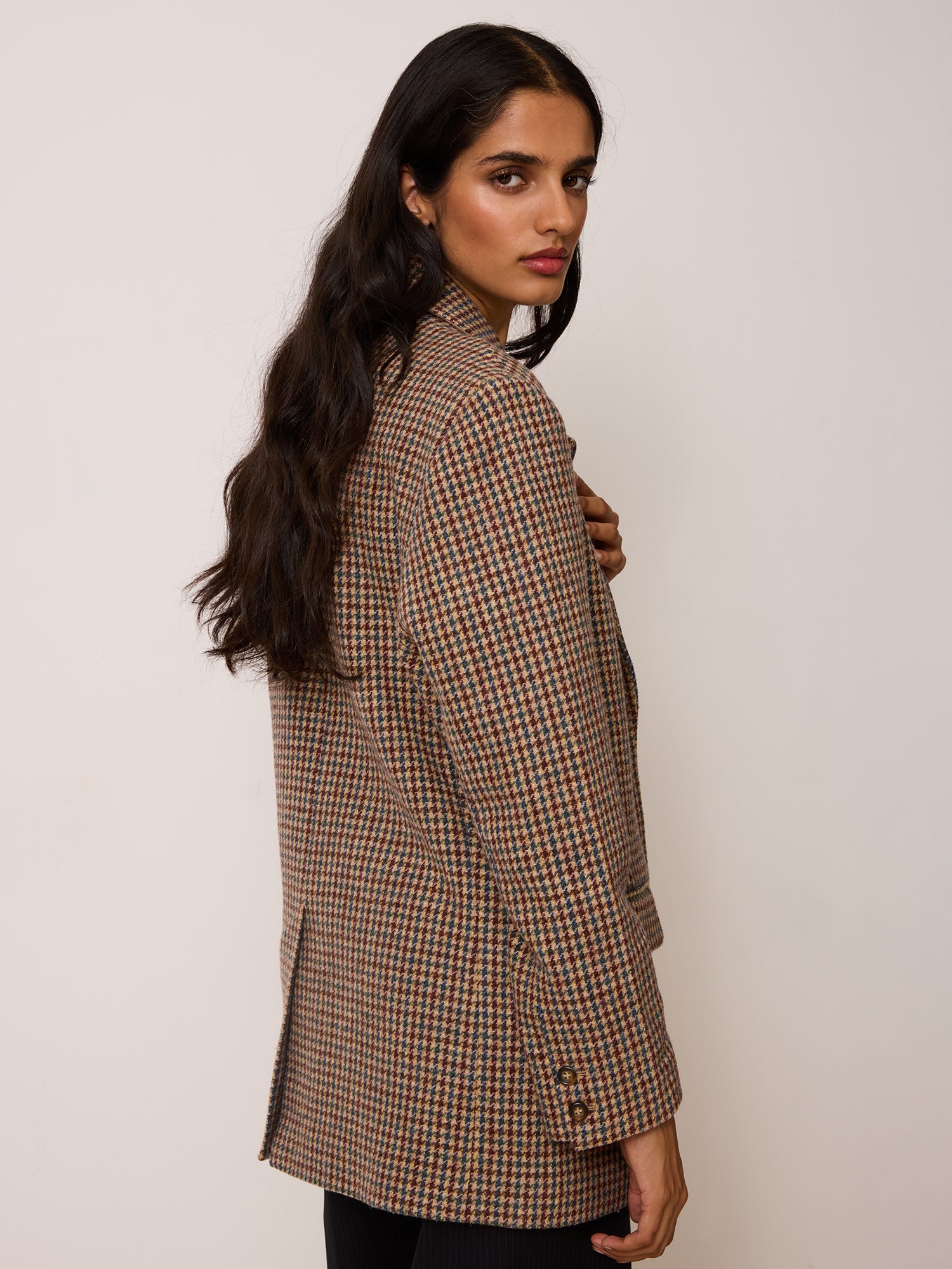 Veste JACQUES - Pied De Poule Moutarde