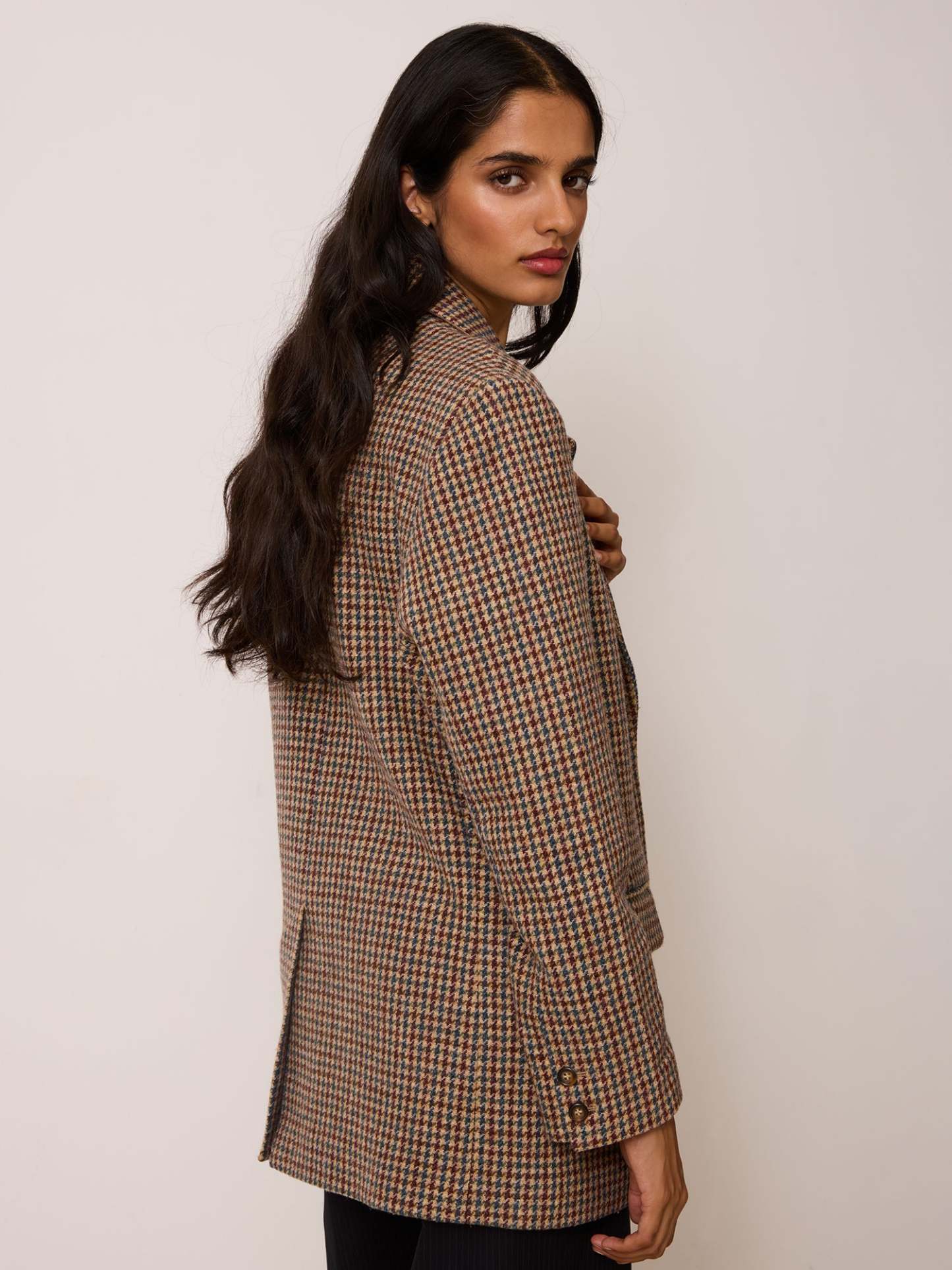 Veste JACQUES - Pied De Poule Moutarde