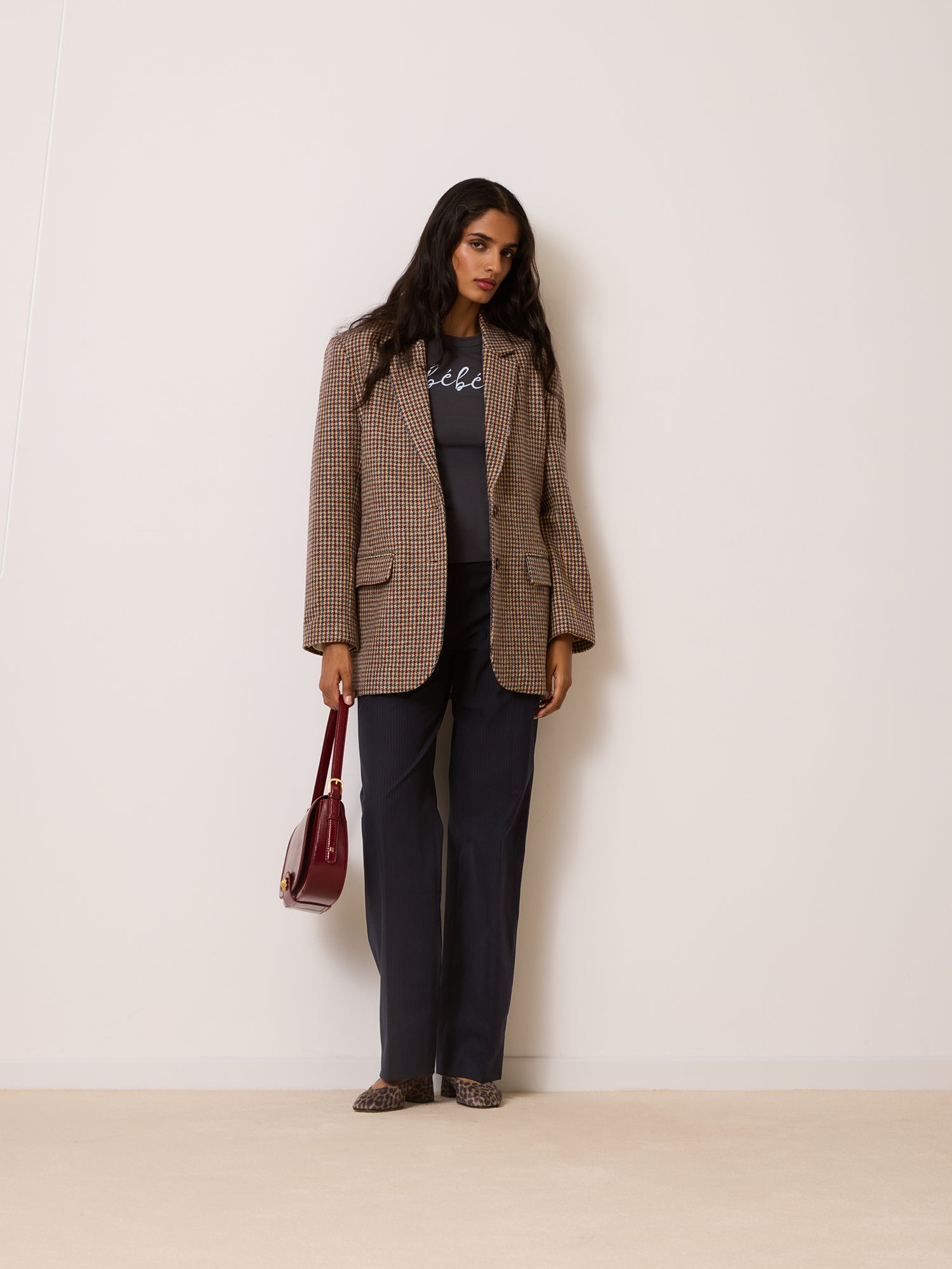 Veste JACQUES - Pied De Poule Moutarde