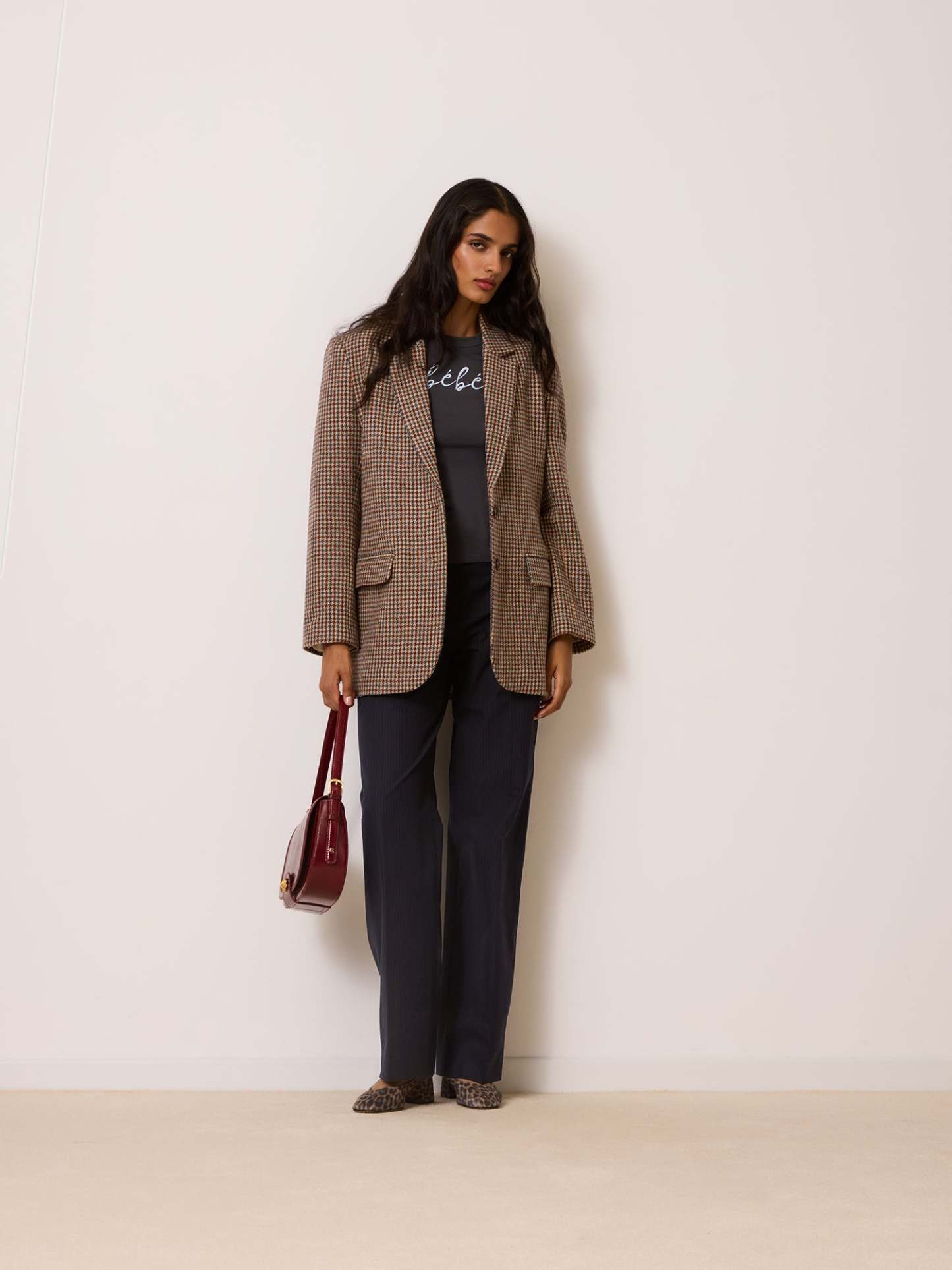 Veste JACQUES - Pied De Poule Moutarde