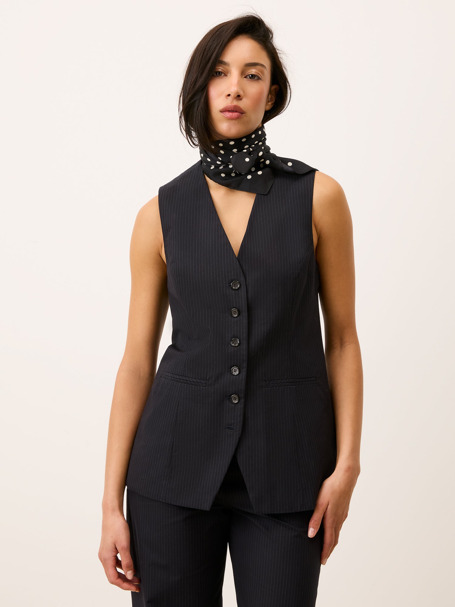 Foulard EDDY - Pois Carmen Noir