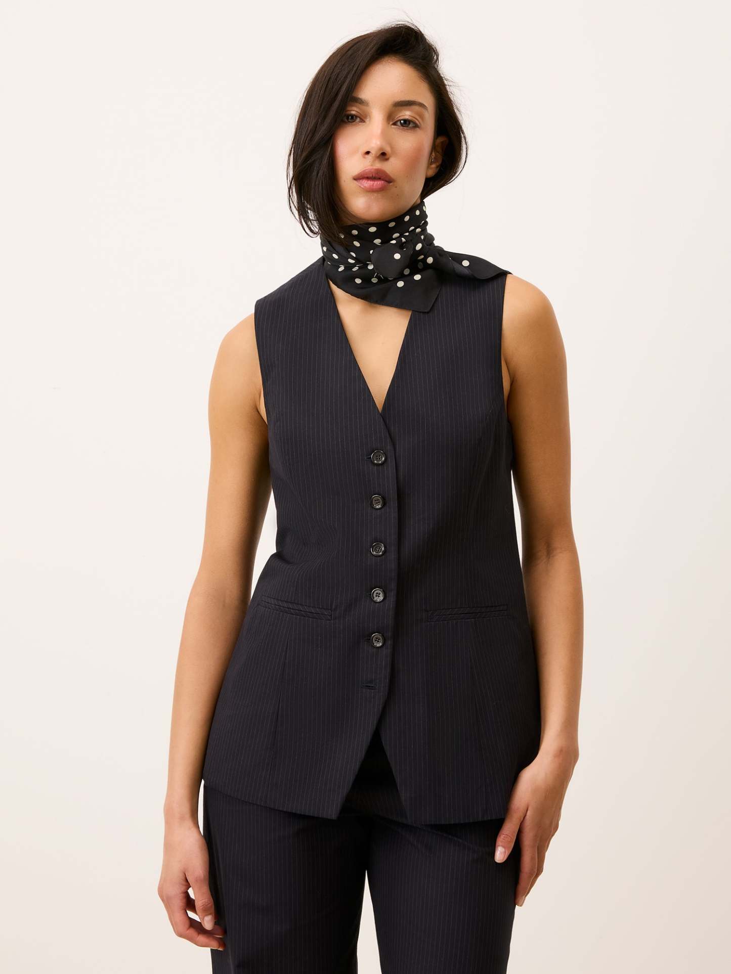 Foulard EDDY - Pois Carmen Noir