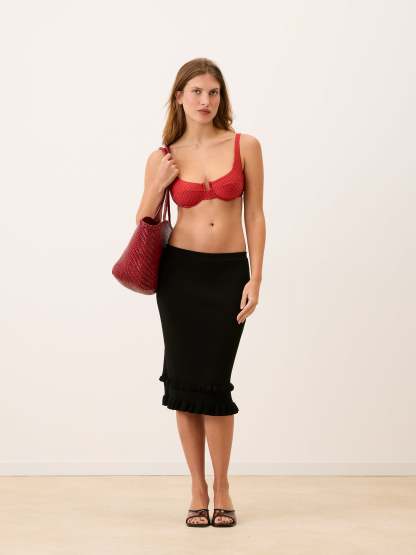 Haut de bikini PHILIPINE - PLUMETIS  ROUGE