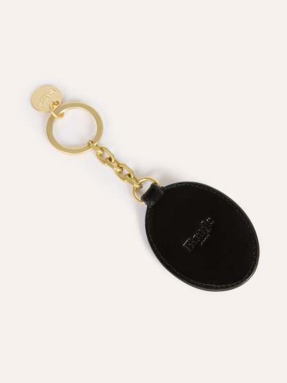 Porte-clés CHARME - CUIR VIEILLI NOIR