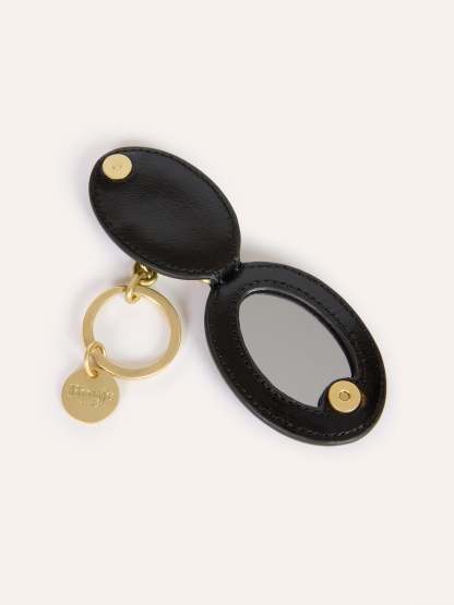 Porte-clés CHARME - CUIR VIEILLI NOIR